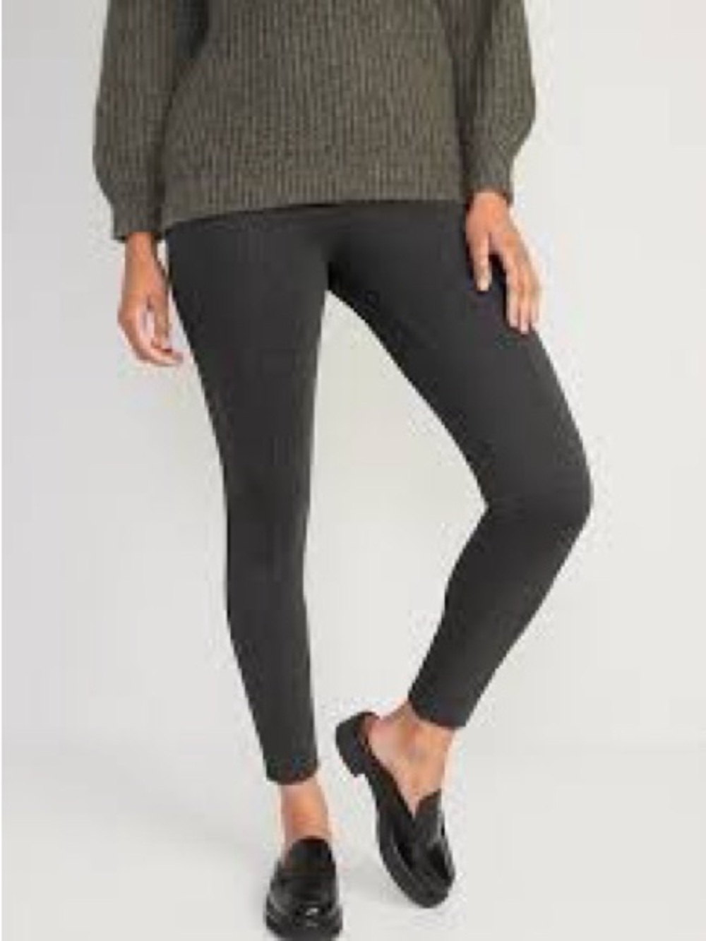 Old Navy Charcoal Ponte Ankle Leggings NWOT